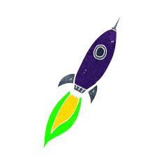 Cartoon Spaceship N52