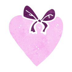 Cartoon Love Heart N32
