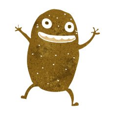cartoon happy potato N10
