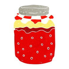 Cartoon Jam Jar N16
