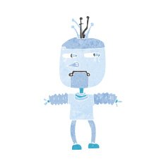 Cartoon Robot N281