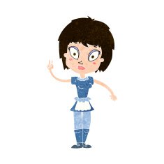 Cartoon Maid N42
