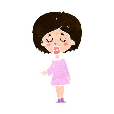 cartoon woman explaining her point N39