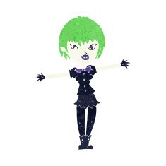Cartoon Vampire Girl N237