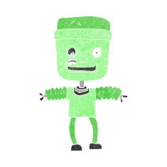 Cartoon Robot N283