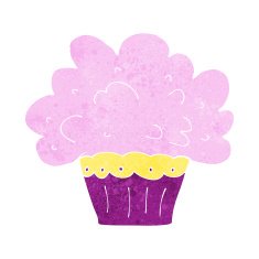 cartoon big cupcake N10