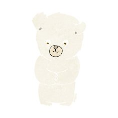 cute cartoon polar bear N66