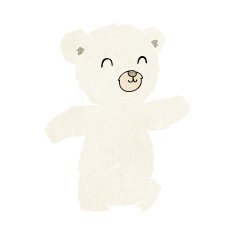 cute cartoon polar bear N67