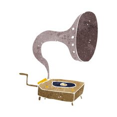 cartoon gramophone N10
