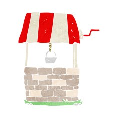 Cartoon Wishing Well N22