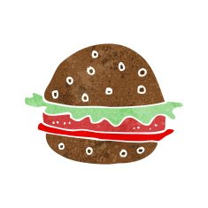 Cartoon Hamburger N13