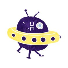 Cartoon UFO N11