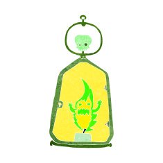 cartoon spooky lantern N31