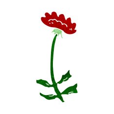 cartoon flower N430