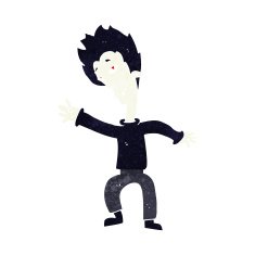 cartoon halloween vampire N17