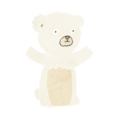 cute cartoon polar bear N70