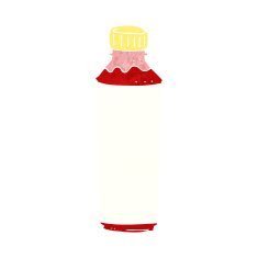 Cartoon Juice Bottle N22