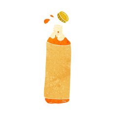 Cartoon Juice Bottle N23