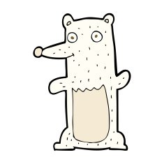 Cartoon Polar Bear N95
