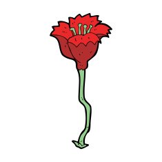 cartoon flower N433