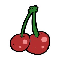 cartoon cherries N31