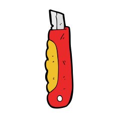 cartoon construction knife N10