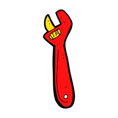 cartoon adjustable spanner N23