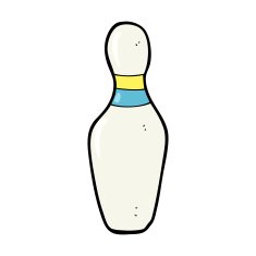 Cartoon ten pin bowling skittle N7 free image download