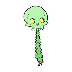 spooky cartoon sull and spine N10