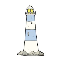 cartoon light house N11