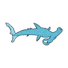 Cartoon Hammerhead Shark N15
