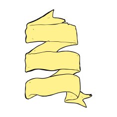 cartoon three layer scroll banner N7