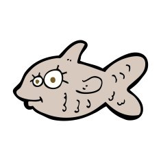 cartoon happy goldfish N7