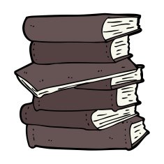 Cartoon Pile Of Books N10