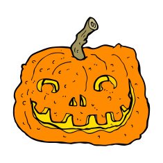 Cartoon Pumpkin N64