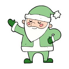 Cartoon Santa Claus N345