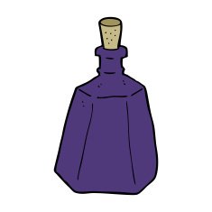 cartoon ink bottle N18
