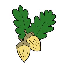 cartoon acorns N5