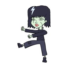 cartoon zombie girl N14