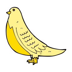 Cartoon Bird N373