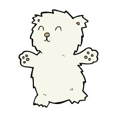cartoon teddy bear N191