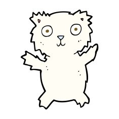 Cartoon Polar Bear N99