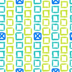 Geometric pattern with small hand painted squares N4