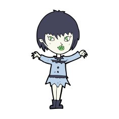 Cartoon Vampire Girl N241