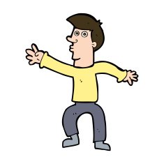 cartoon reaching man N10