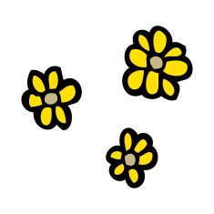 Cartoon Flowers N81