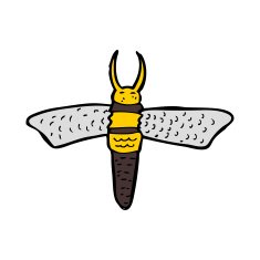 cartoon bug N68