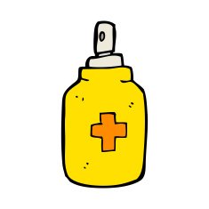 cartoon antiseptic spray N8
