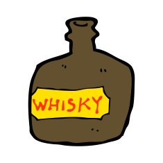 cartoon whisky jar N6