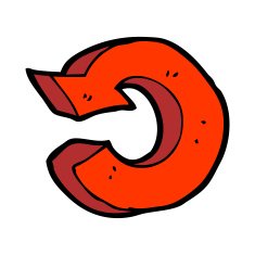 cartoon recycling symbol N8